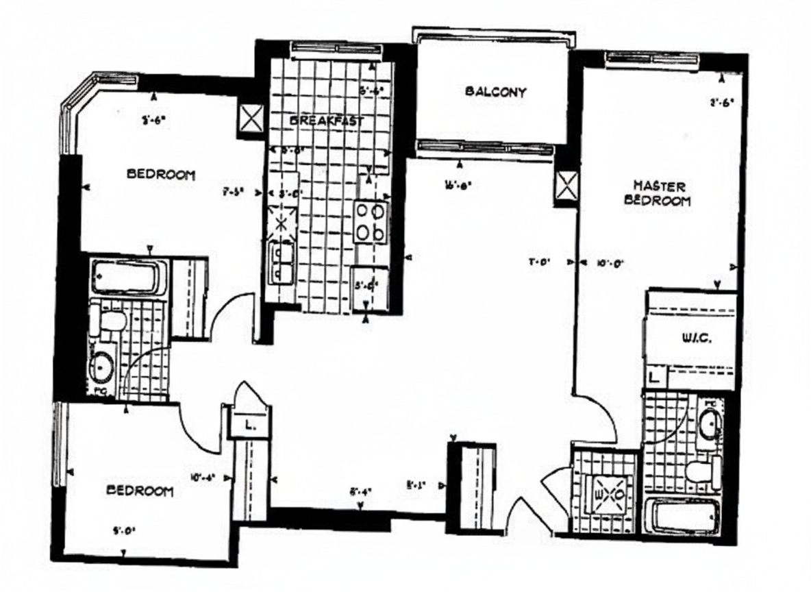 Forest Vista - 3 Bedroom Floorplan