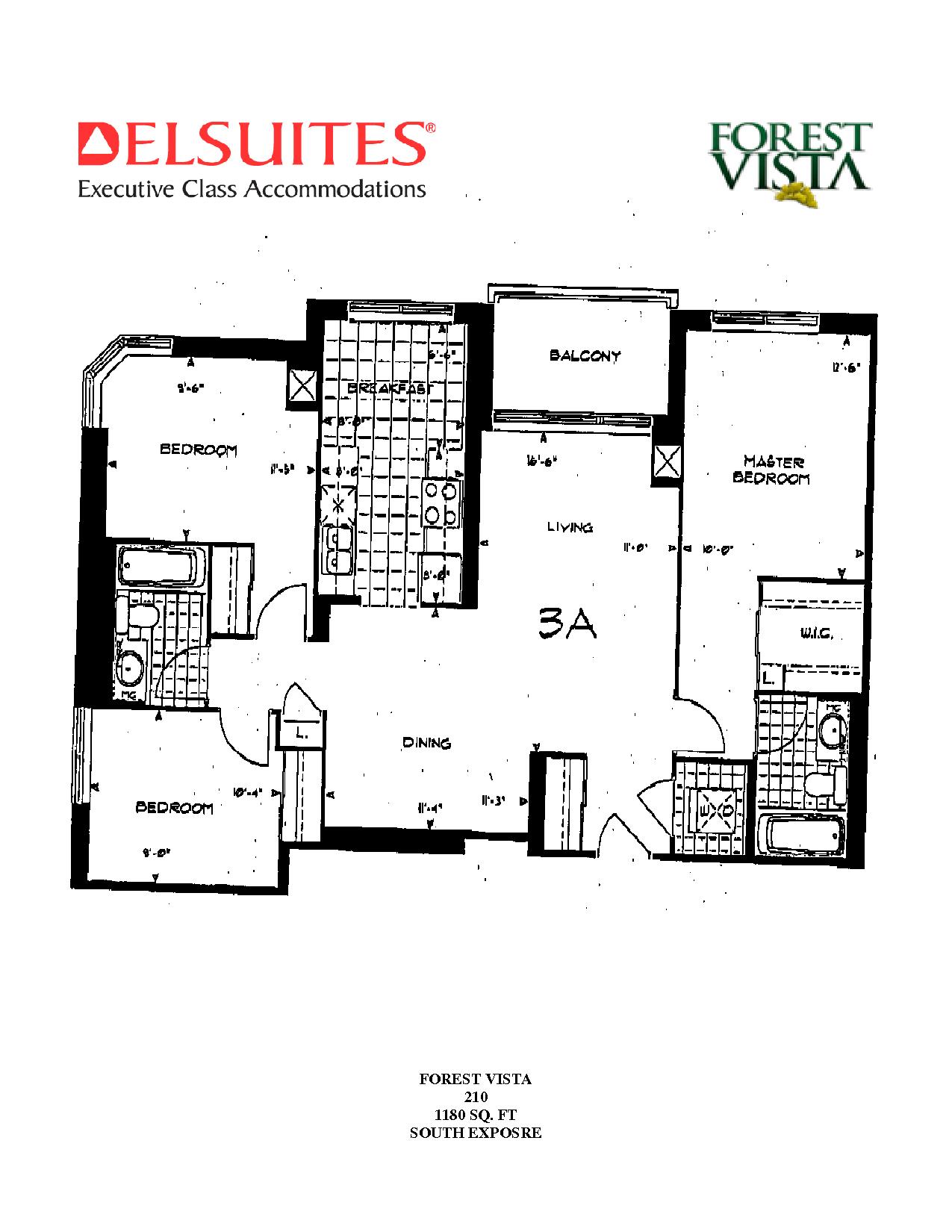 Forest Vista - 3 Bedroom Floorplan