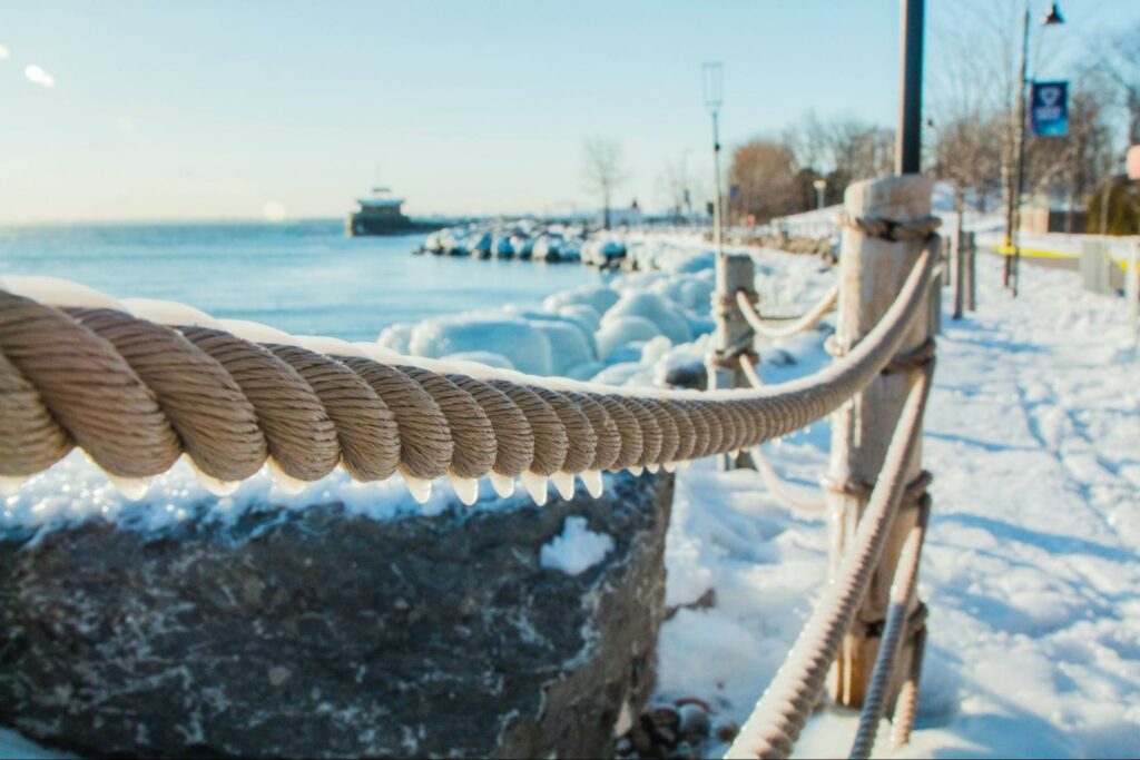 Venture Through Snow-Covered Trails 